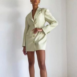Aritzia babaton 1-01 bodice blazer dress, light beige, size 00/2xs
